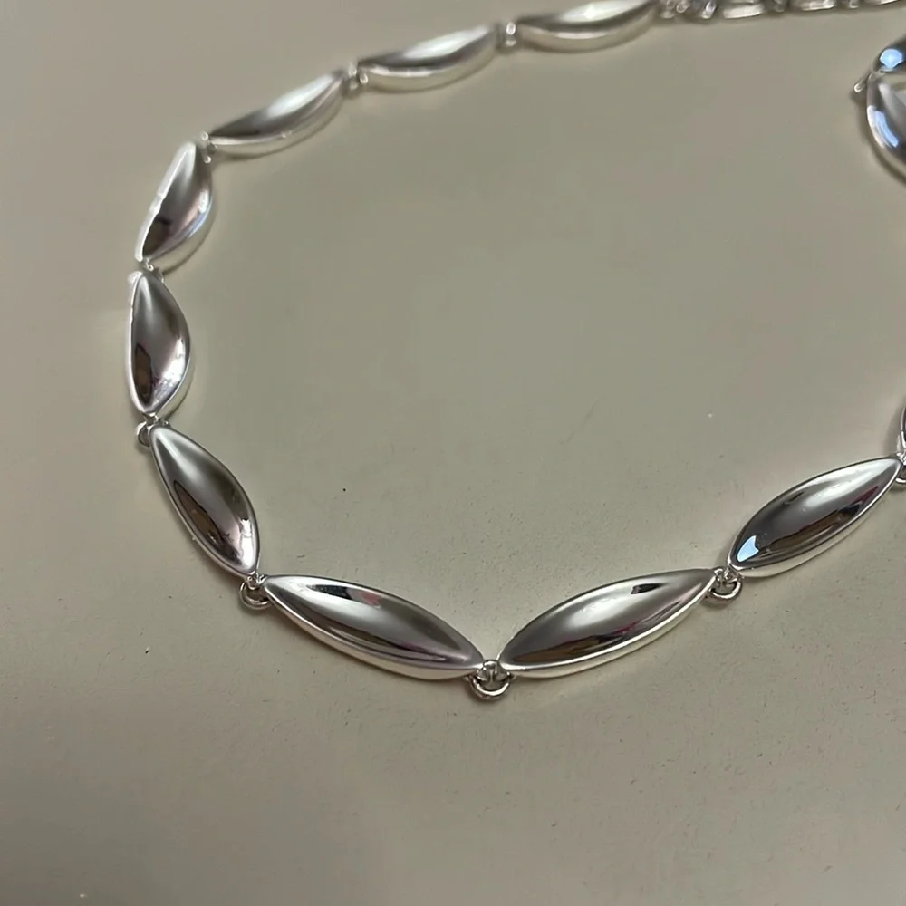 JENNY BIRD NWT Adjustable Silver Necklace - Picture 3 of 14